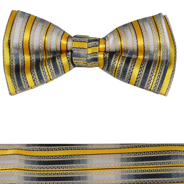 Boys Bow Tie and Pocket Square Set, Pre-tied Paul Malone Bow Tie - Paul Malone.com