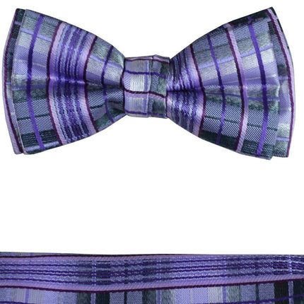 Boys Bow Tie and Pocket Square Set, Pre-tied Paul Malone Bow Tie - Paul Malone.com