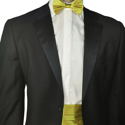 Solid Gold Cummerbund and Bow Tie Set Fratello Cummerbund - Paul Malone.com
