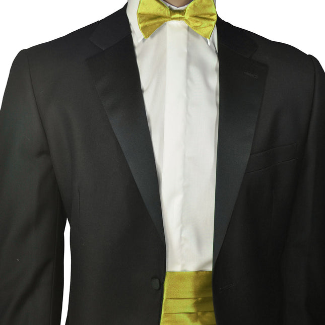 Solid Gold Cummerbund and Bow Tie Set Fratello Cummerbund - Paul Malone.com