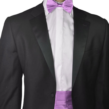 Solid Pink Silk Cummerbund and Bow Tie Set Paul Malone Cummerbund - Paul Malone.com