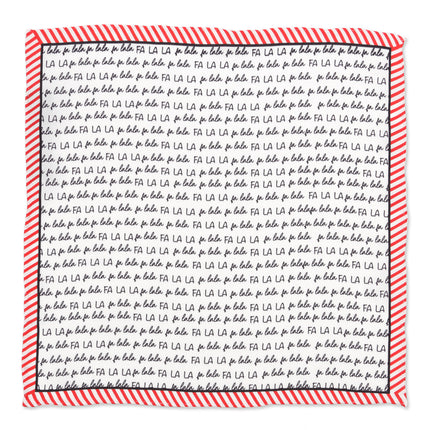 Fa La La Holiday Pocket Square Cufflinks, Inc. Pocket Square - Paul Malone.com