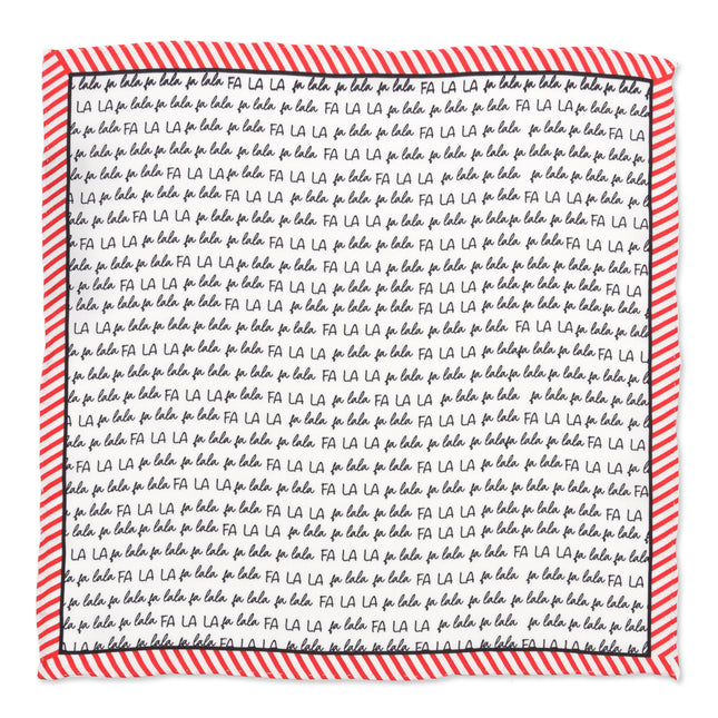 Fa La La Holiday Pocket Square Cufflinks, Inc. Pocket Square - Paul Malone.com