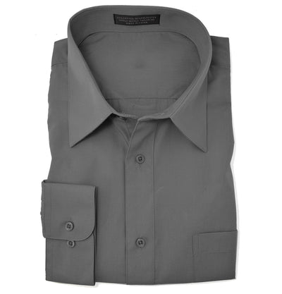 The Essential Solid Charcoal Dress Shirt PaulMalone.com Shirts - Paul Malone.com