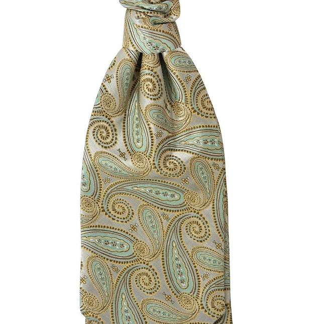 Gold and Turquoise Paisley Tuxedo Vest Set Paul Malone Vest - Paul Malone.com