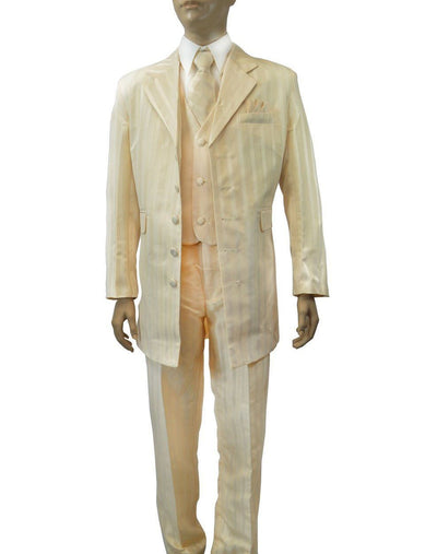 Ivory 5-Button Boys Suit with Vest Van Gogh Suits - Paul Malone.com