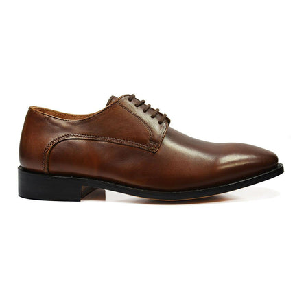 DALLAS Classic Plain Derby in Bombay Brown by Paul Malone Paul Malone Shoes - Paul Malone.com