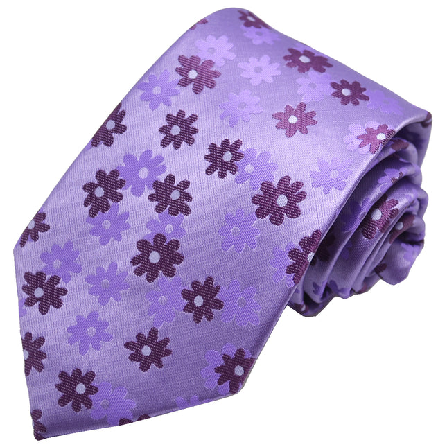 Imperial Palace Purple Floral Men's Necktie Paul Malone Ties - Paul Malone.com