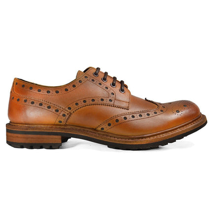 DOUGLAS Brown Cow Crust Leather Oxfords by Paul Malone Paul Malone Shoes - Paul Malone.com