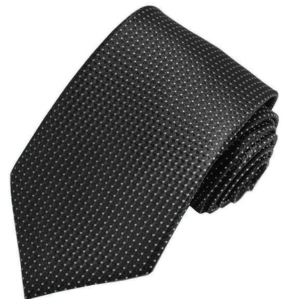 Classic Black Pindot Men's Necktie Paul Malone Ties - Paul Malone.com