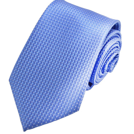 Classic Riviera Blue Pindot Men's Necktie Paul Malone Ties - Paul Malone.com