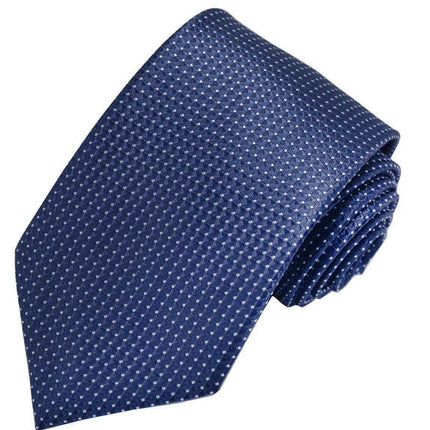 Classic Navy Blue Pindot Men's Necktie Paul Malone Ties - Paul Malone.com