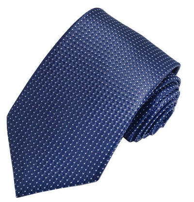 Classic Navy Blue Pindot Men's Necktie Paul Malone Ties - Paul Malone.com