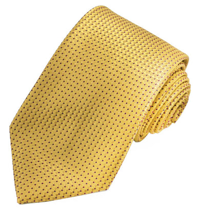 Classic Mimosa Yellow Pindot Men's Necktie Paul Malone Ties - Paul Malone.com