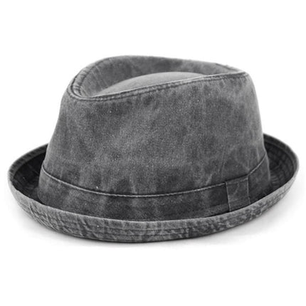 Black Washed Cotton Fedora by Epoch Hats Co. Epoch Hats - Paul Malone.com