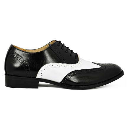 Black and White Spectators for Men Majestic Shoes - Paul Malone.com
