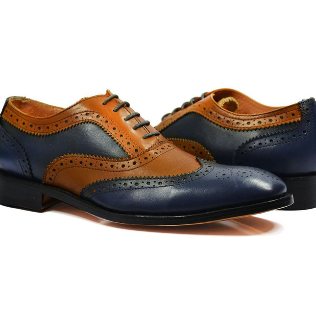 FELIX Full Leather Brogue Oxfords by Paul Malone Paul Malone Shoes - Paul Malone.com