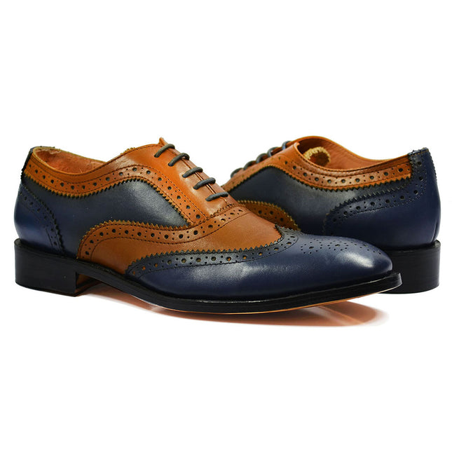 FELIX Full Leather Brogue Oxfords by Paul Malone Paul Malone Shoes - Paul Malone.com