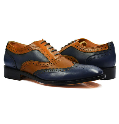 FELIX Full Leather Brogue Oxfords by Paul Malone Paul Malone Shoes - Paul Malone.com