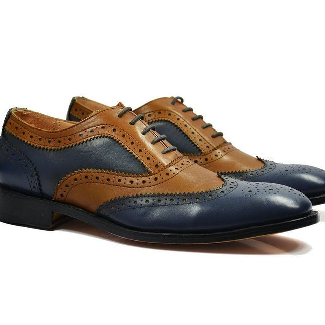 FELIX Full Leather Brogue Oxfords by Paul Malone Paul Malone Shoes - Paul Malone.com