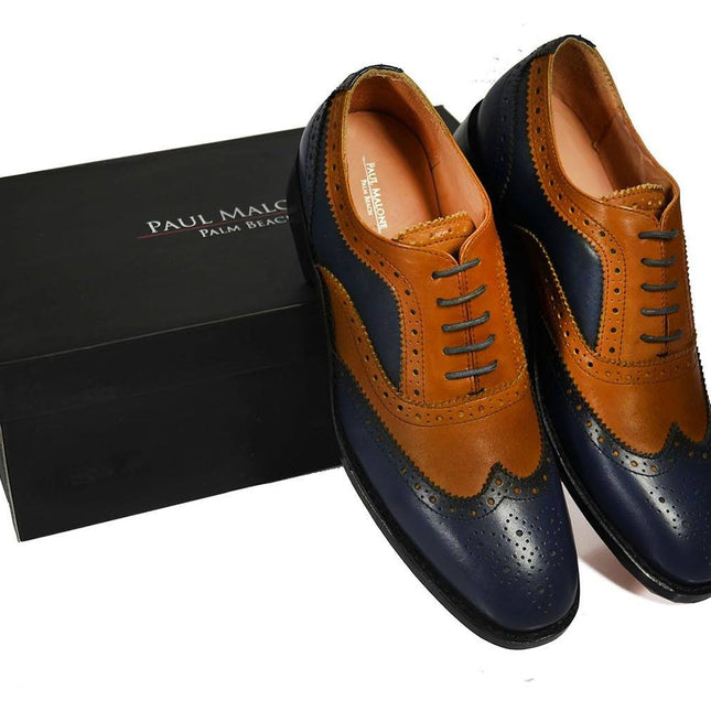 FELIX Full Leather Brogue Oxfords by Paul Malone Paul Malone Shoes - Paul Malone.com