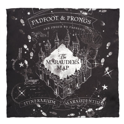 Marauder's Map Pocket Square Harry Potter Pocket Square - Paul Malone.com