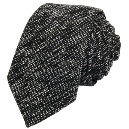 Gunmetal Patterned Cotton Necktie Paul Malone Ties - Paul Malone.com