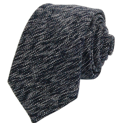 Blue Nights Patterned Cotton Necktie Paul Malone Ties - Paul Malone.com