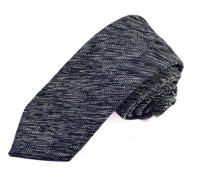 Navy Blue Cotton Tie Set by Paul Malone Paul Malone Ties - Paul Malone.com