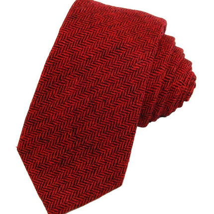 Bossa Nova Red Wool Necktie Paul Malone Ties - Paul Malone.com