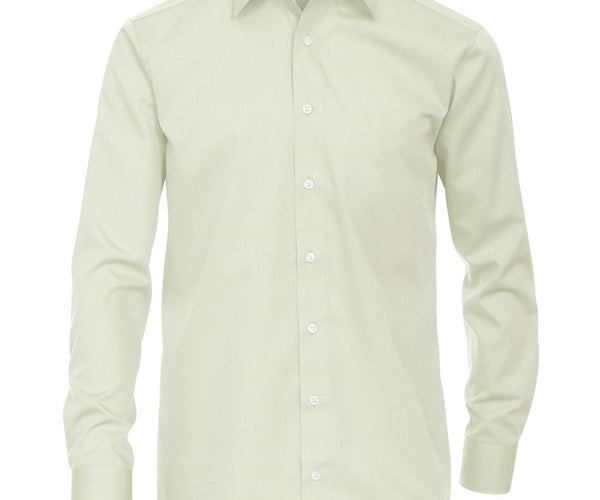 Solid Ivory Slim Fit Men's Shirt S / Ivory