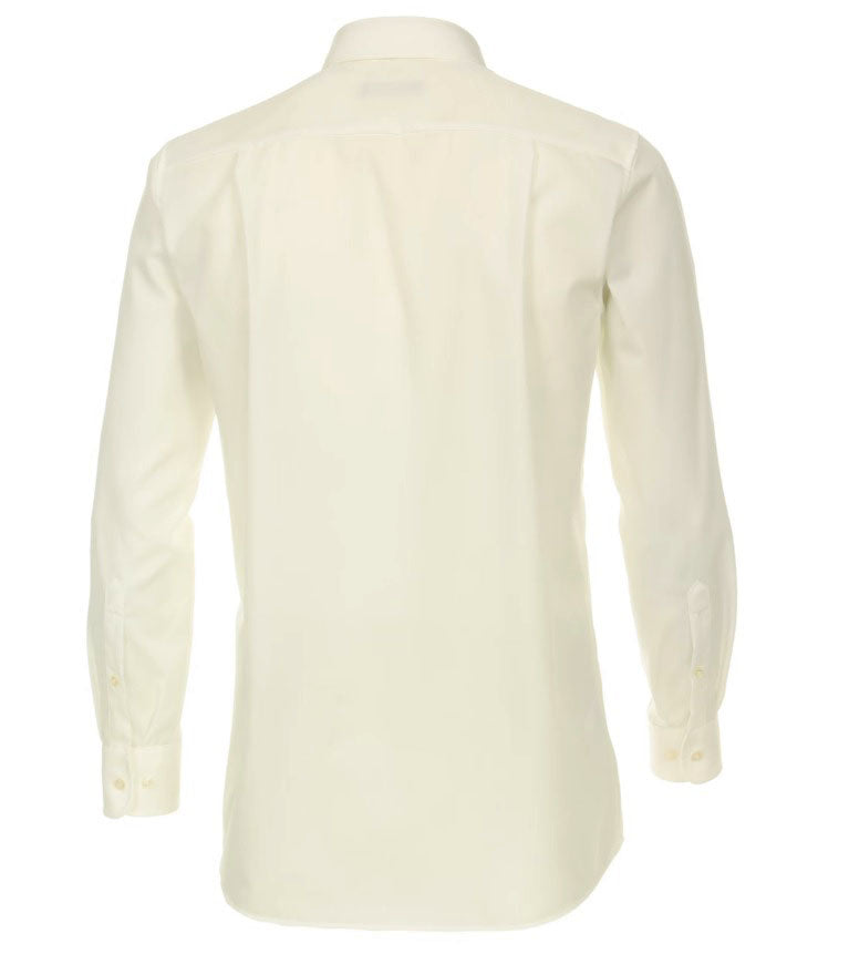 Solid Ivory Slim Fit Men's Shirt L / Ivory Solid Ivory Slim Fit Men's Shirt L / Ivory