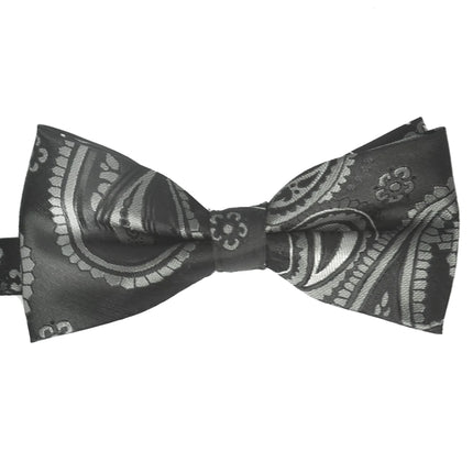Black Artisan Paisley Bow Tie Paul Malone Bow Ties - Paul Malone.com