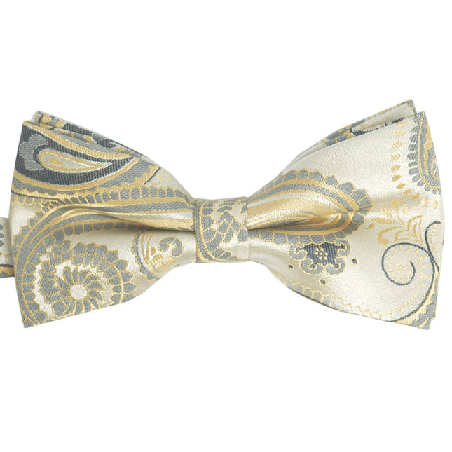 Tan Artisan Paisley Bow Tie Paul Malone Bow Ties - Paul Malone.com