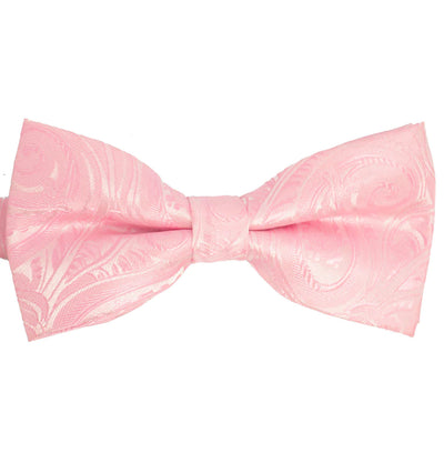 Pink Classic Paisley Bow Tie Paul Malone Bow Ties - Paul Malone.com