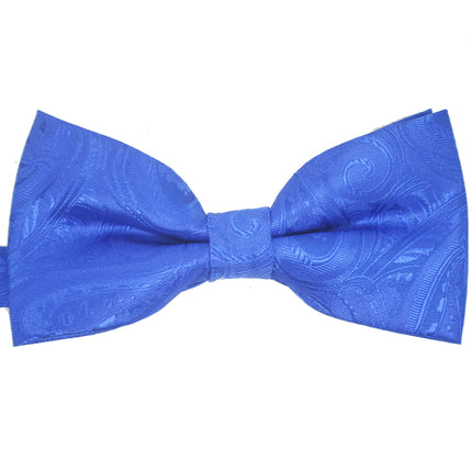 Blue Classic Paisley Bow Tie Paul Malone Bow Ties - Paul Malone.com