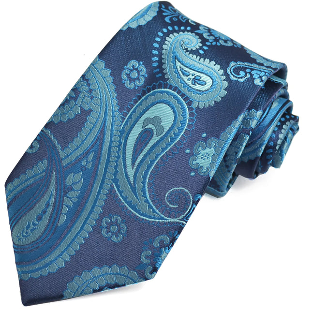 Bluesteel Artisan Paisley Men's Tie Paul Malone Ties - Paul Malone.com