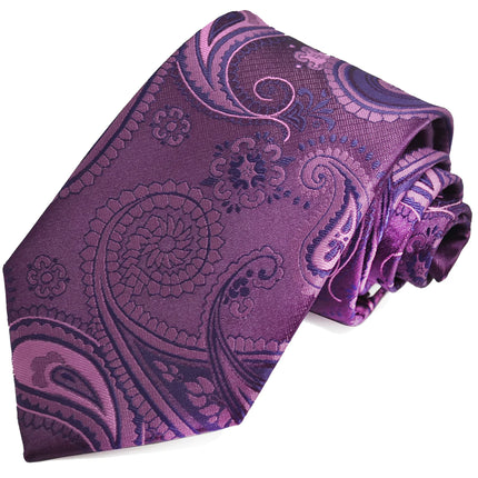 Purple Artisan Paisley Men's Tie Paul Malone Ties - Paul Malone.com