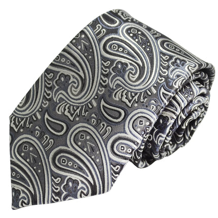 Extraordinary Black Paisley Design Tie Paul Malone Ties - Paul Malone.com