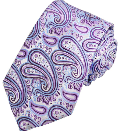 Extraordinary Purple Heart Paisley Design Tie Paul Malone Ties - Paul Malone.com