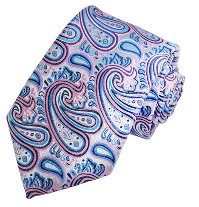 Extraordinary Pink Paisley Design Tie Paul Malone Ties - Paul Malone.com