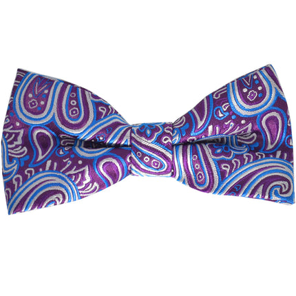 Deep Purple Extraordinary Paisley Bow Tie Paul Malone Bow Ties - Paul Malone.com