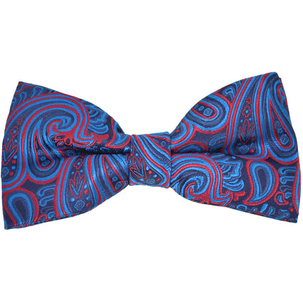 Navy Extraordinary Paisley Bow Tie Paul Malone Bow Ties - Paul Malone.com