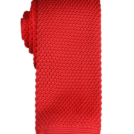True Red Knit Tie by Paul Malone Paul Malone Ties - Paul Malone.com