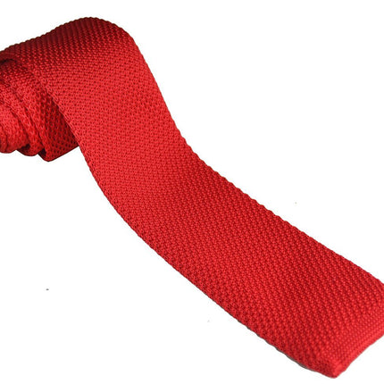 True Red Knit Tie by Paul Malone Paul Malone Ties - Paul Malone.com
