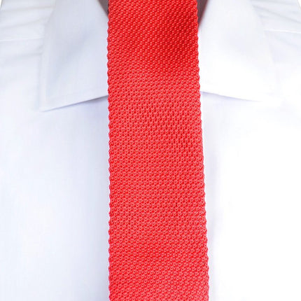 True Red Knit Tie by Paul Malone Paul Malone Ties - Paul Malone.com