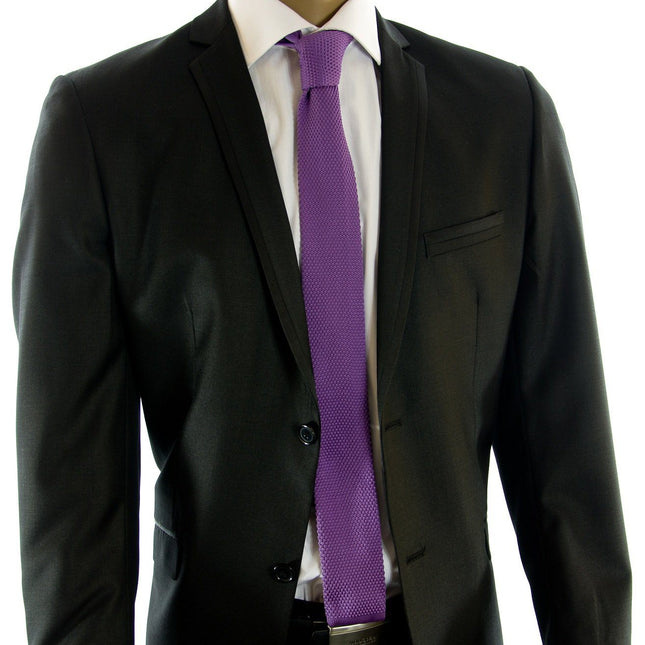 Violet Knit Tie by Paul Malone Paul Malone Ties - Paul Malone.com