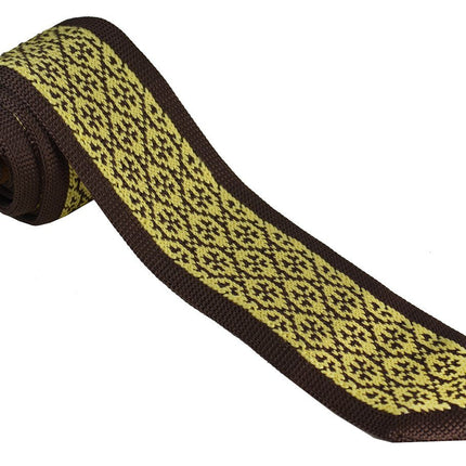 Brown and Gold Patterned Knit Tie by Paul Malone Paul Malone Ties - Paul Malone.com