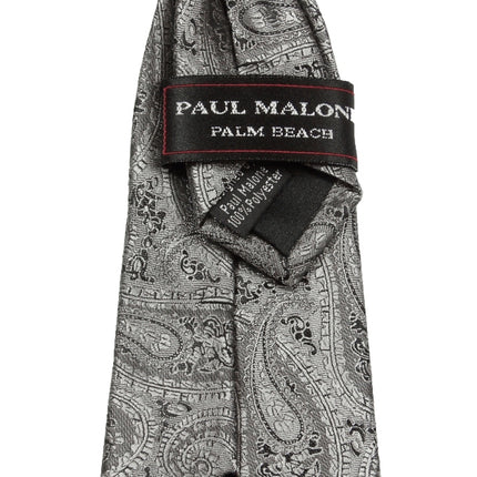 Grey Paisley Boys Tuxedo Vest Set Paul Malone Vest - Paul Malone.com