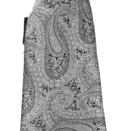 Grey Paisley Boys Tuxedo Vest Set Paul Malone Vest - Paul Malone.com